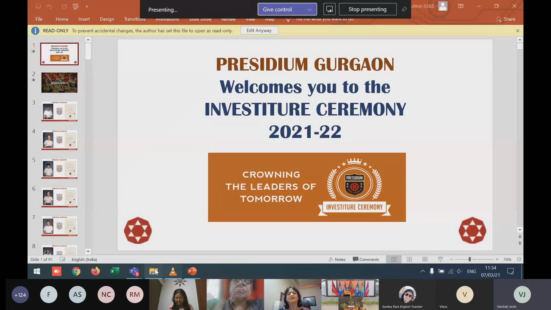 Presidium Gurgaon-57, USHERING PRESIDIANS ON THE PATH OF LEADERSHIP!