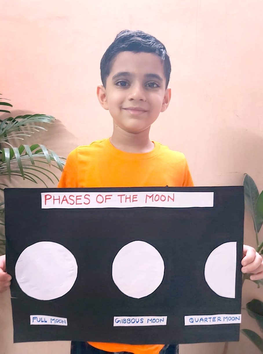 Presidium Punjabi Bagh, STUDENTS LEARN ABOUT THE DIFFERENT PHASES OF MOON