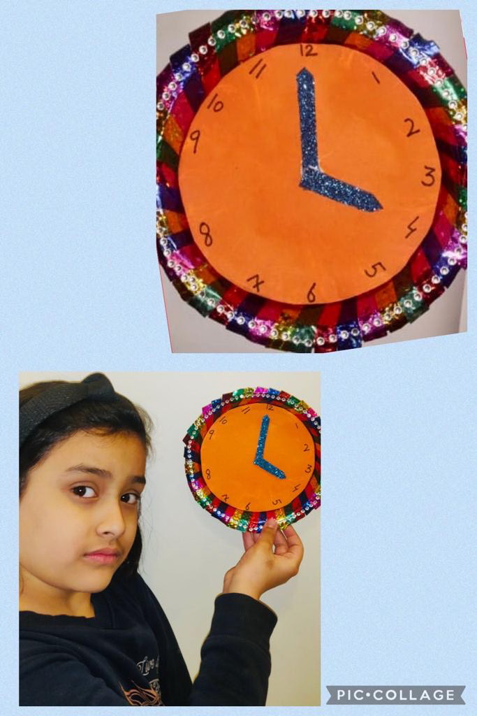 Presidium Rajnagar, STUDENTS PARTICIPATE IN CLOCK MAKING ACTIVITY WITH ENTHUSIASM