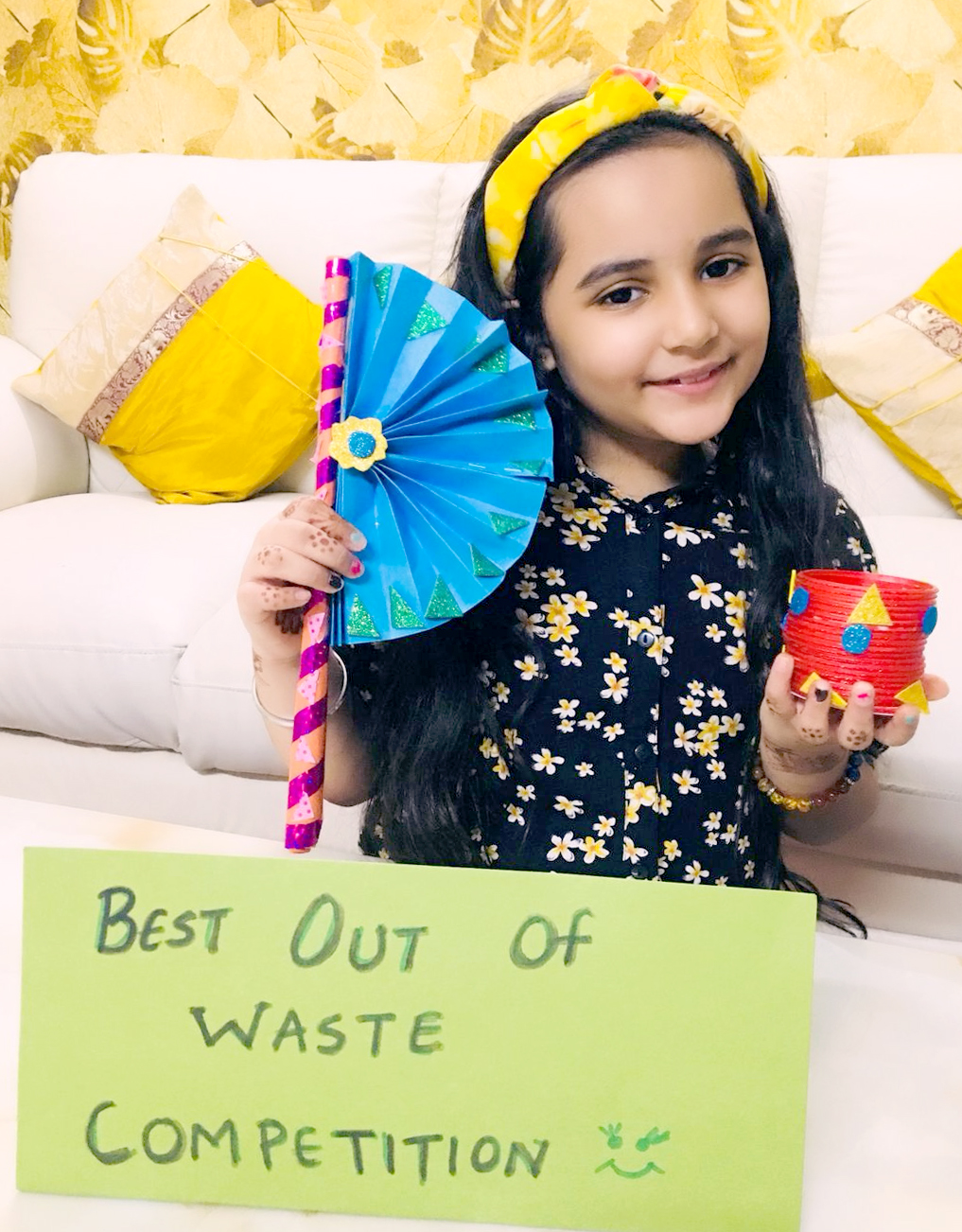 Presidium Vivek Vihar, STUDENTS GO ECO-FRIENDLY AT BEST OUT OF WASTE COMPETITION