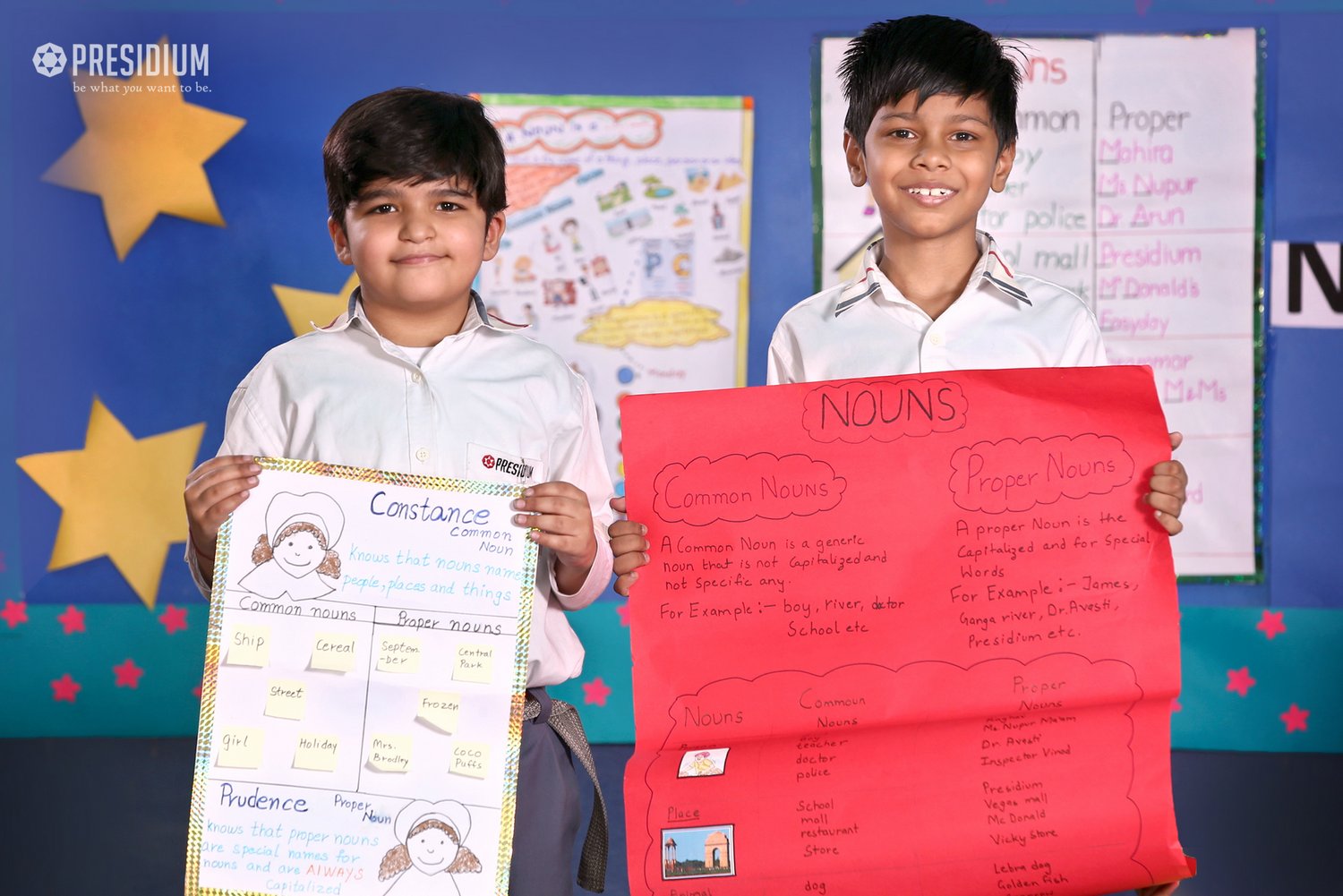 Presidium Punjabi Bagh, STUDENTS RECAPITULATE THE TOPIC OF NOUN & ITS TYPES