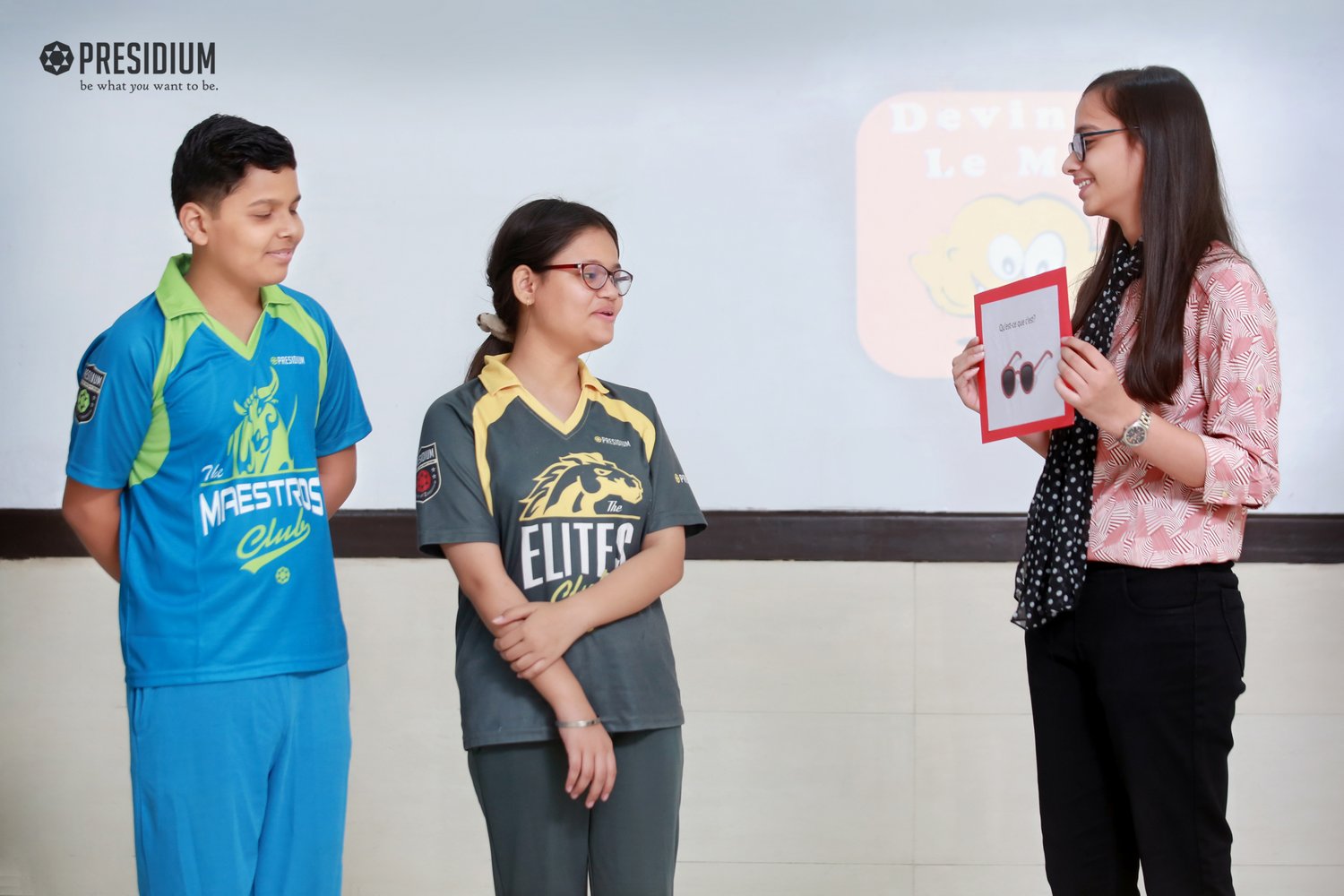 Presidium Rajnagar, STUDENTS EXPAND THEIR FRENCH VOCABULARY!