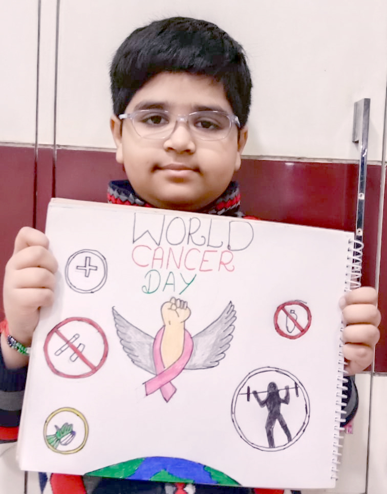 Presidium Vivek Vihar, STUDENTS OBSERVE WORLD CANCER DAY WITH A HANDFUL OF ACTIVITIES Presidium Vivek Vihar, STUDENTS OBSERVE WORLD CANCER DAY WITH A HANDFUL OF ACTIVITIES