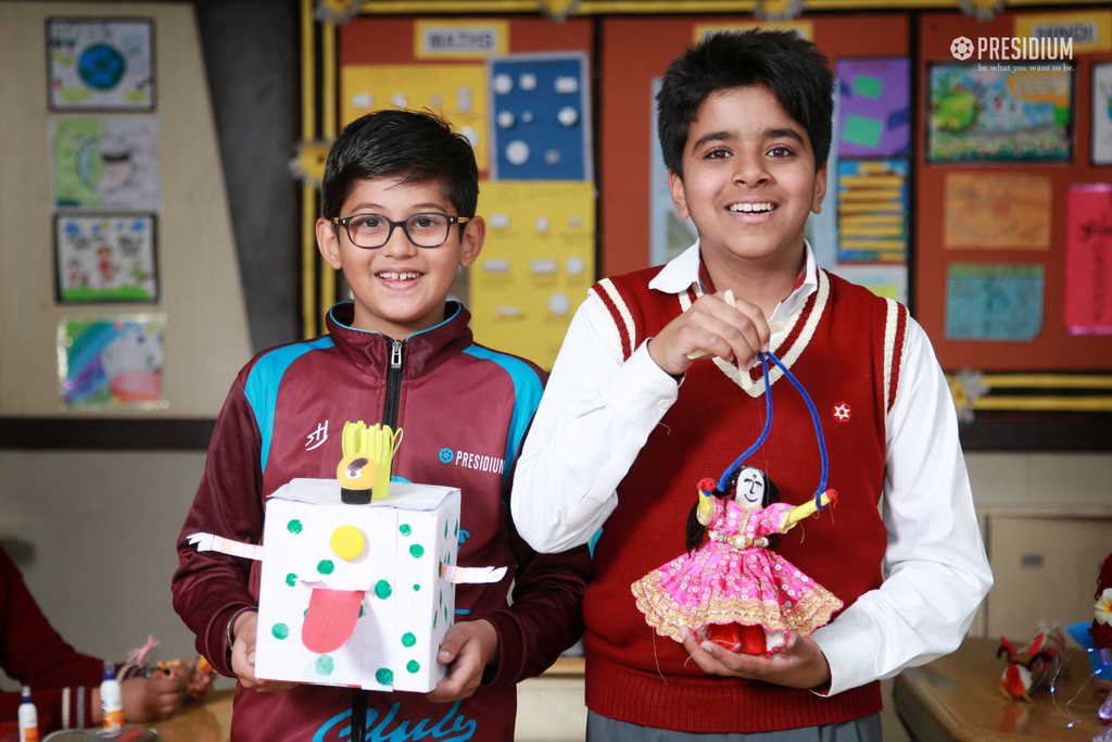 Presidium Indirapuram, OUR BUDDING ARTISTS MAKE THE MOST OF PUPPET MAKING COMPETITION