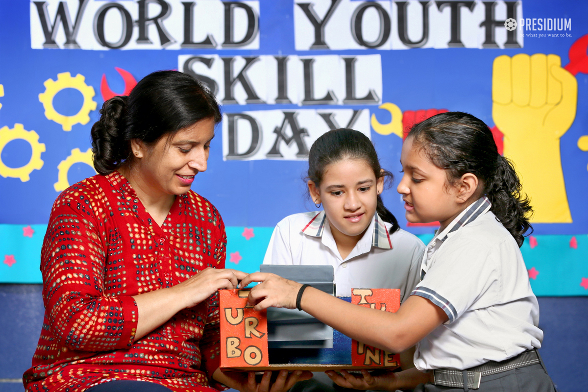 Presidium Punjabi Bagh, STUDENTS MARK WORLD YOUTH SKILLS DAY WITH A SPECIAL ASSEMBLY