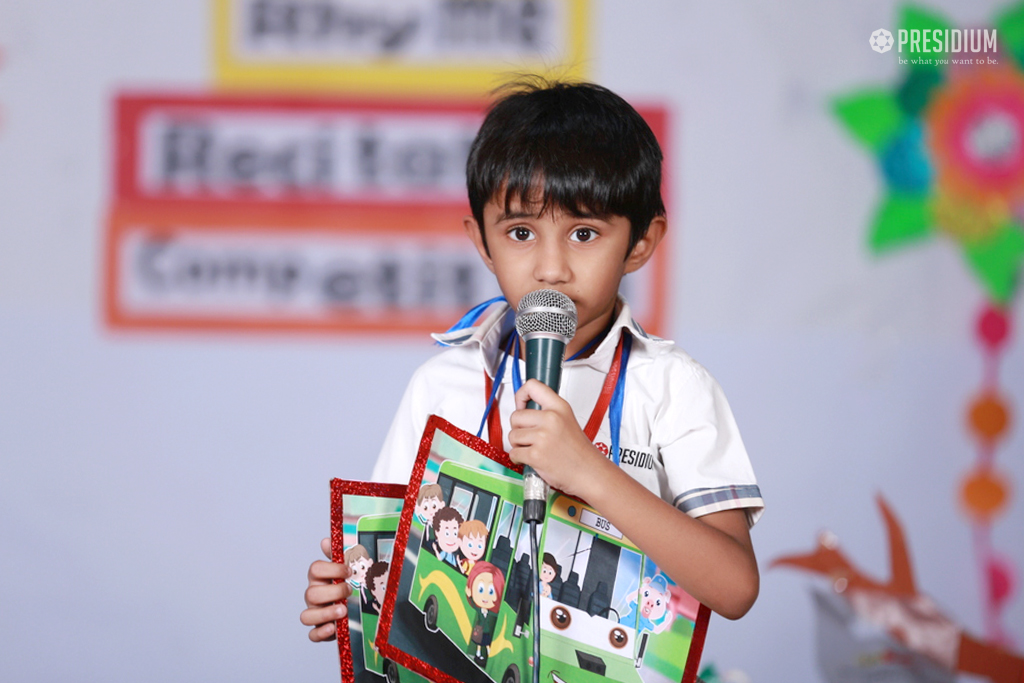 Presidium Vivek Vihar, RHYME RECITATION COMPETITION ENHANCES CONFIDENCE OF STUDENTS