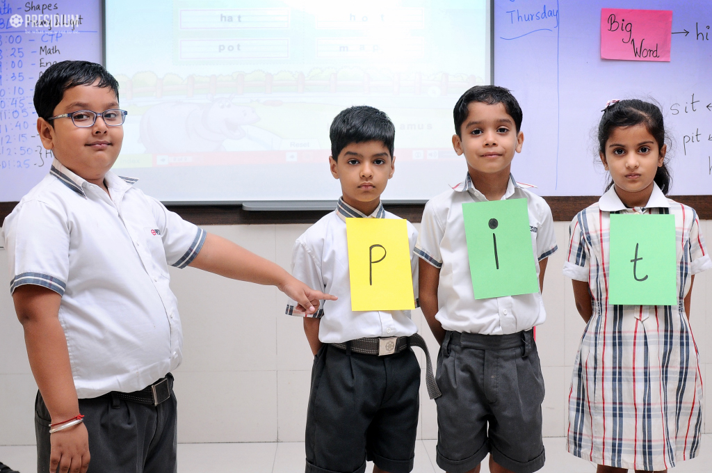 Presidium Rajnagar, PRESIDIANS LEARN NEW SPELLINGS & WORDS WITH WORD MAKING ACTIVITY