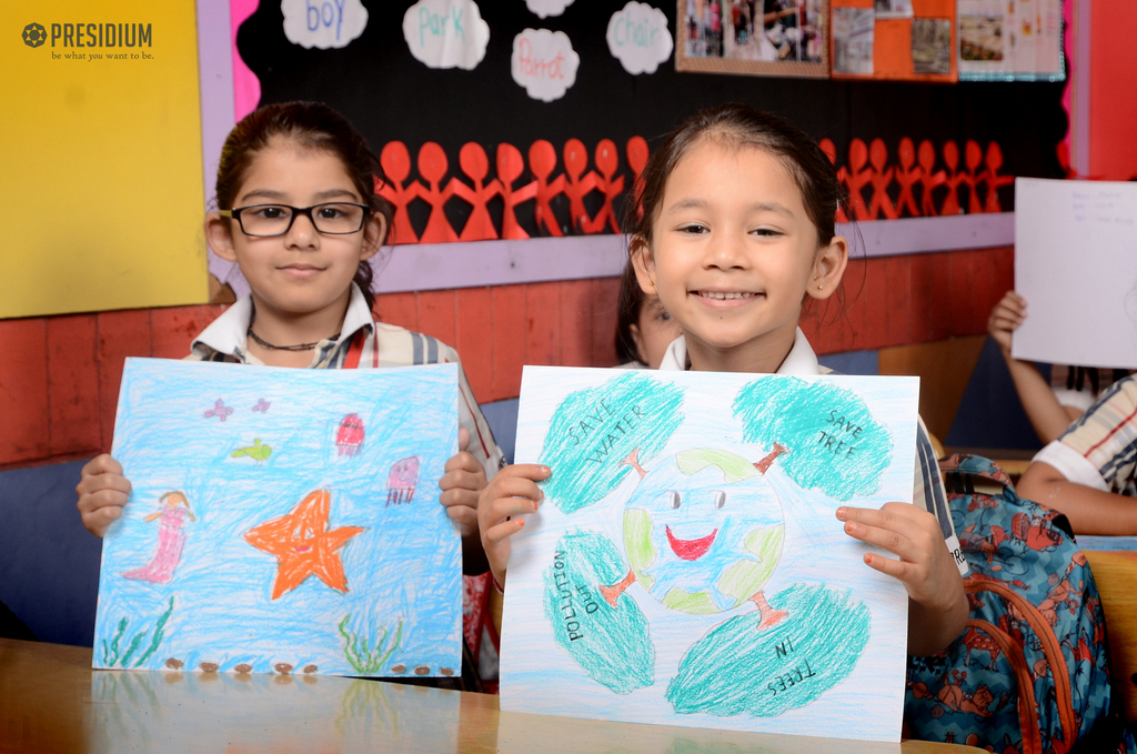 Presidium Vivek Vihar, PAINTING DREAMS ON A CANVAS AT DRAWING & COLOURING COMPETITION