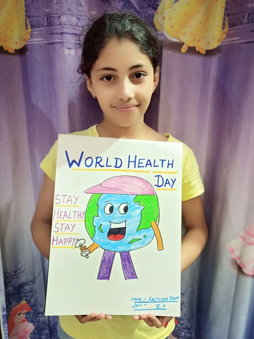 Presidium Pitampura, STUDENTS PLEDGE TO STAY FIT & HAPPY, THIS WORLD HEALTH DAY!