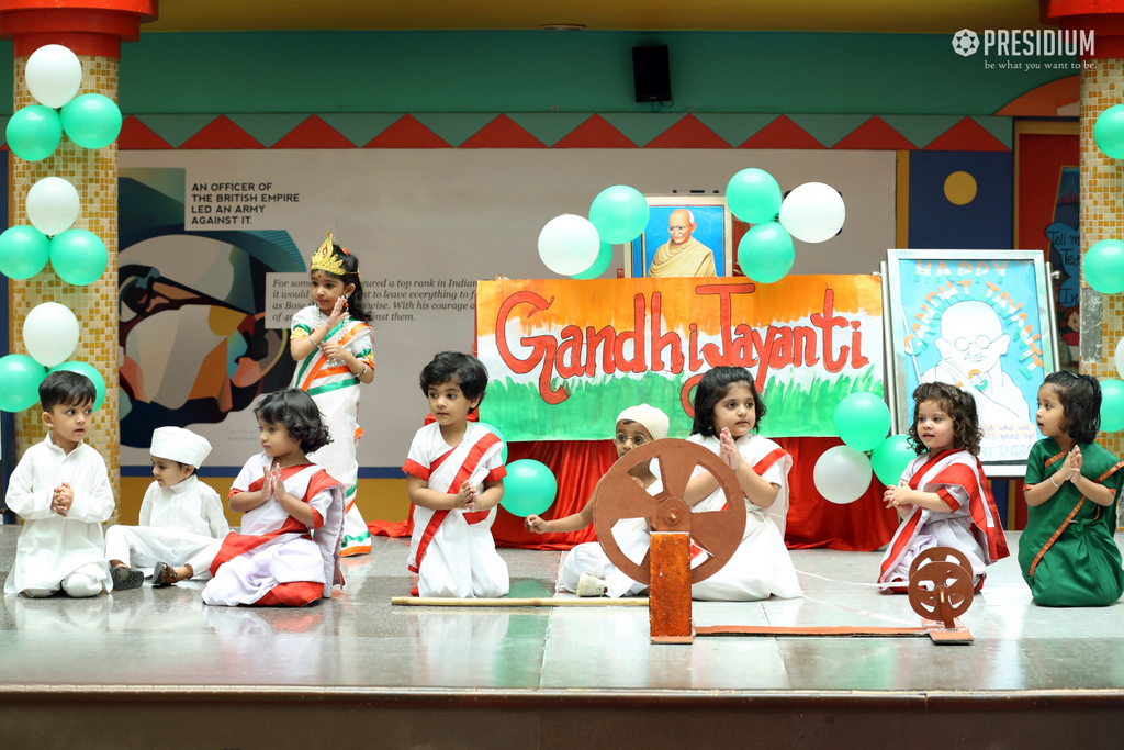 Presidium Dwarka-6, PRESIDIANS HONOUR GANDHIJI FOR HIS SIMPLICITY ON GANDHI JAYANTI