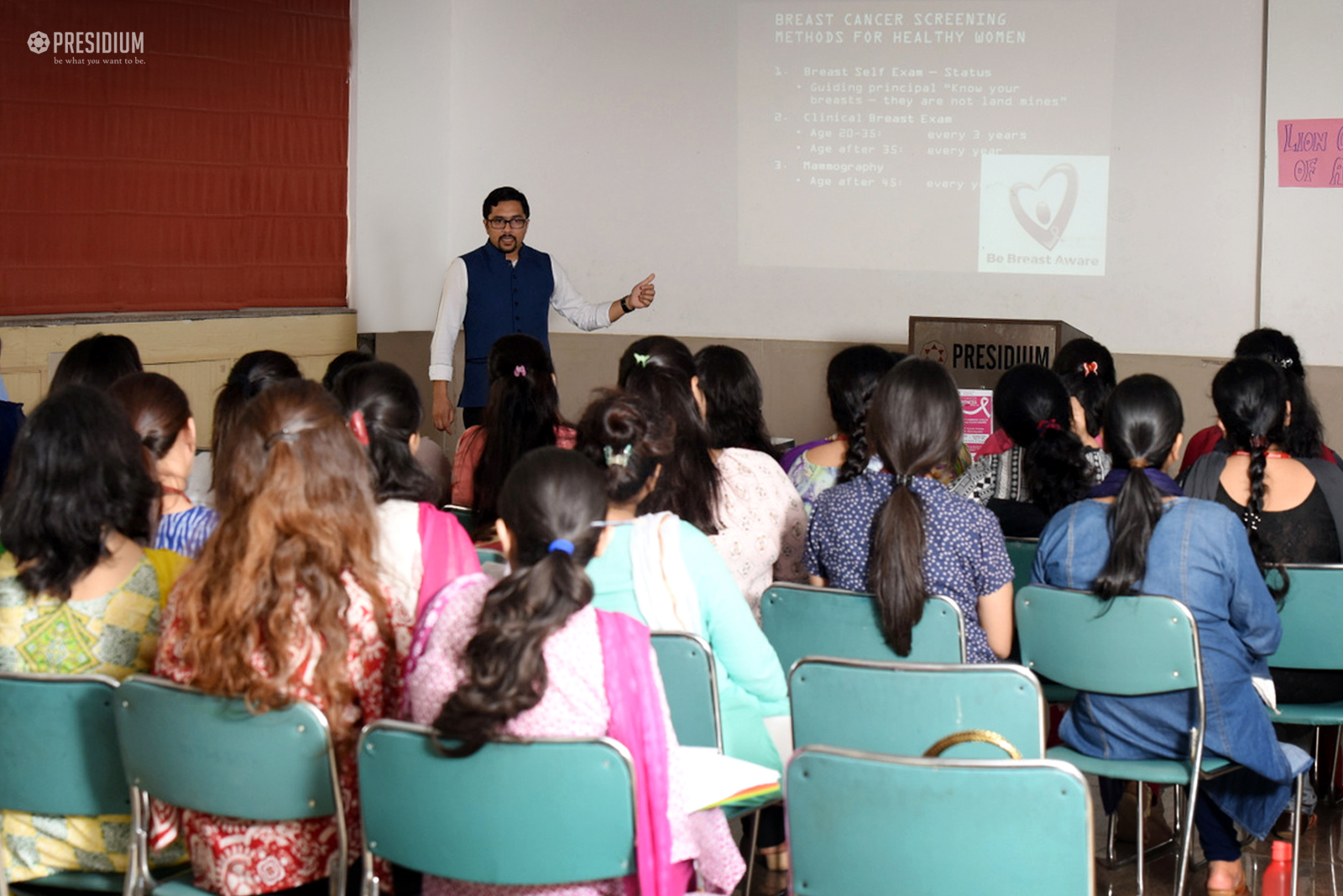 Presidium Gurgaon-57, PRESIDIUM HOSTS A HEALTH SESSION ON BREAST CANCER AWARENESS