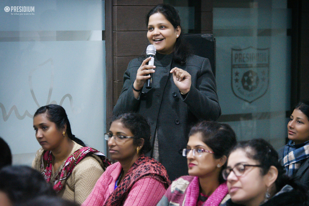 Presidium Gurgaon-57, TEACHERS LEARN ABOUT THE 'POWER OF BEING' WITH MRS. SUDHA GUPTA