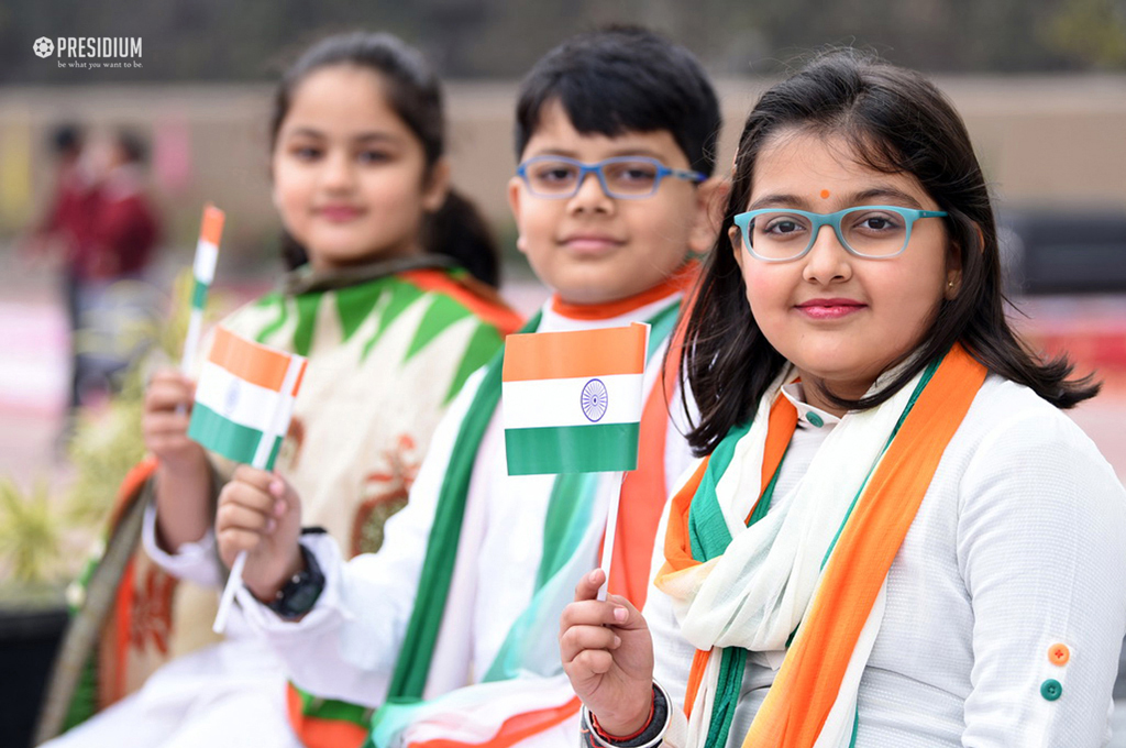 Presidium Gurgaon-57, SUDHA MAM CELEBRATES 69TH REPUBLIC DAY WITH PATRIOTIC PRESIDIANS