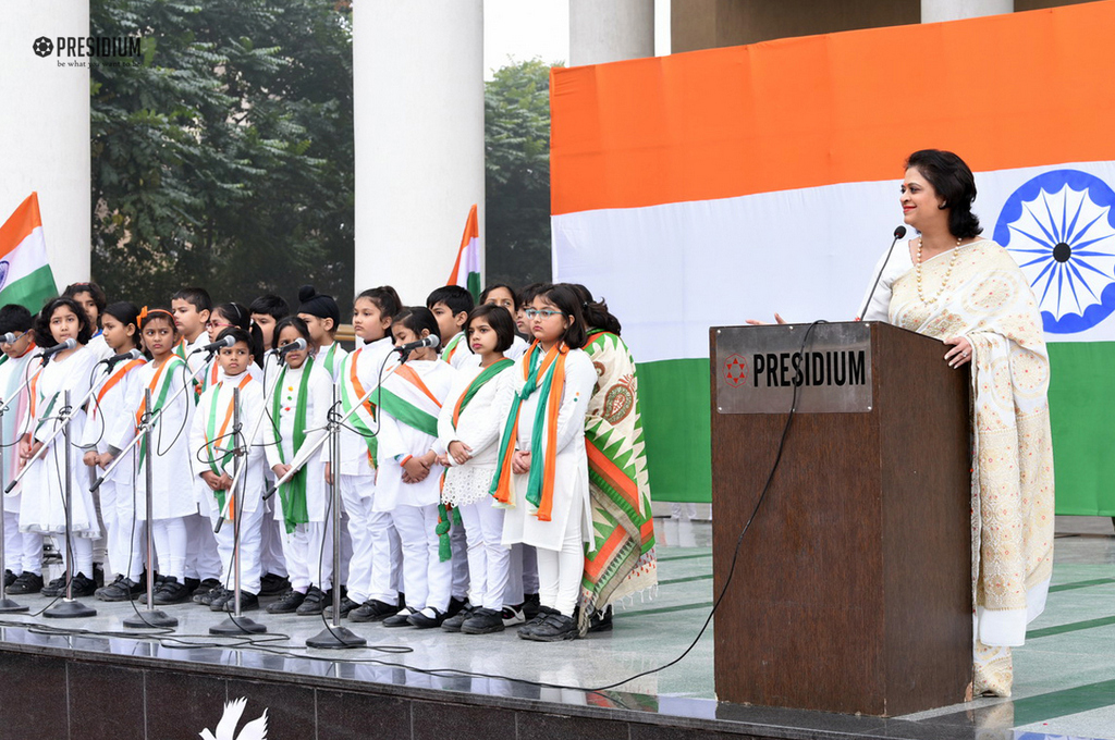 Presidium Gurgaon-57, SUDHA MAM CELEBRATES 69TH REPUBLIC DAY WITH PATRIOTIC PRESIDIANS