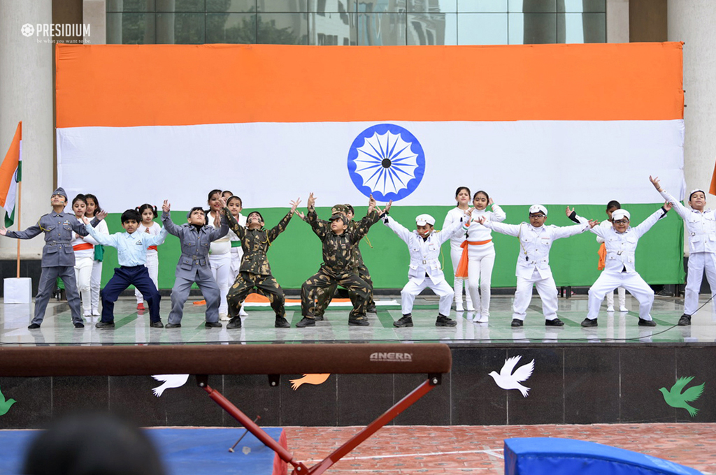 Presidium Gurgaon-57, SUDHA MAM CELEBRATES 69TH REPUBLIC DAY WITH PATRIOTIC PRESIDIANS