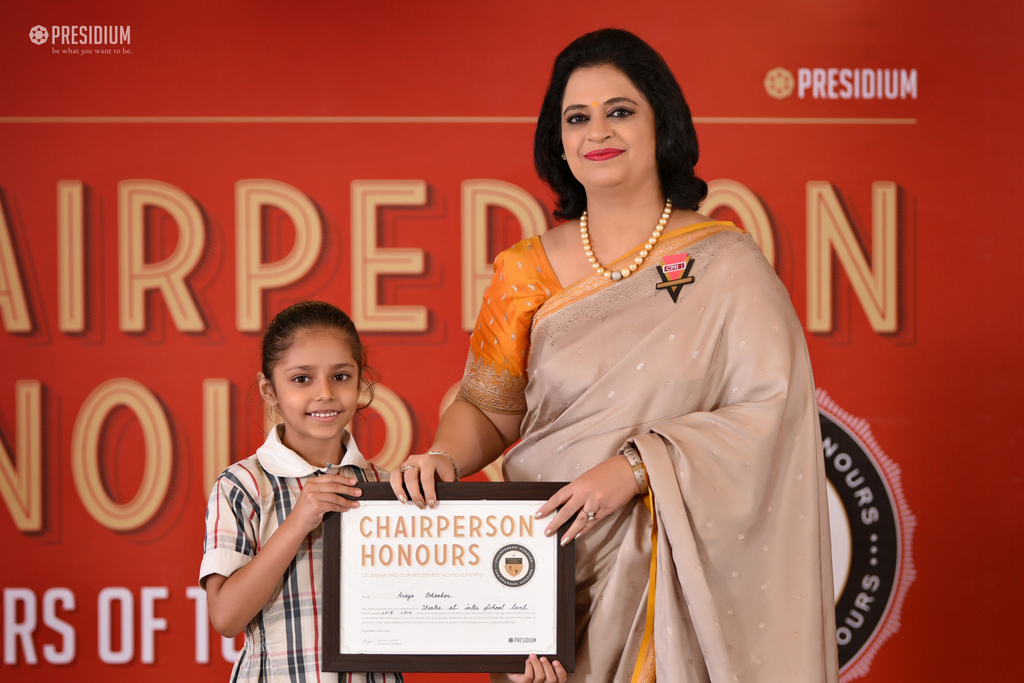 Presidium Gurgaon-57, RECOGNISING YOUNG TALENTS AT CHAIRPERSON HONOURS CEREMONY