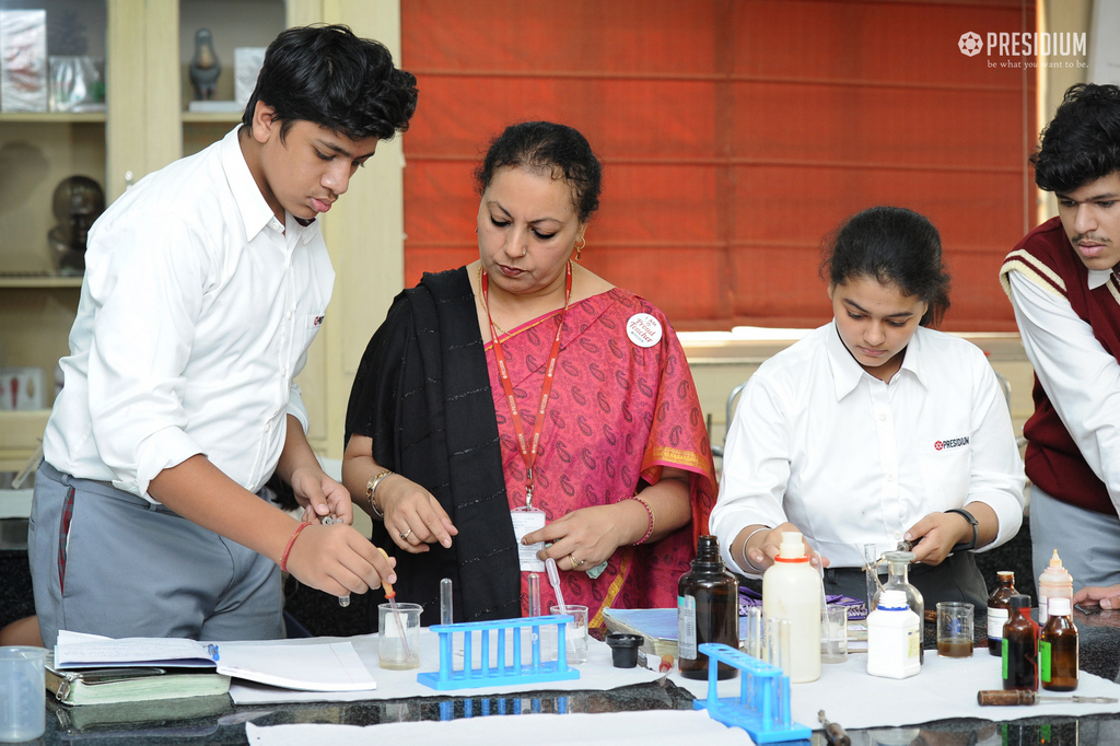 Presidium Gurgaon-57, PRESIDIANS PERFORM FOOD TESTS IN BIOLOGY LABORATORY 