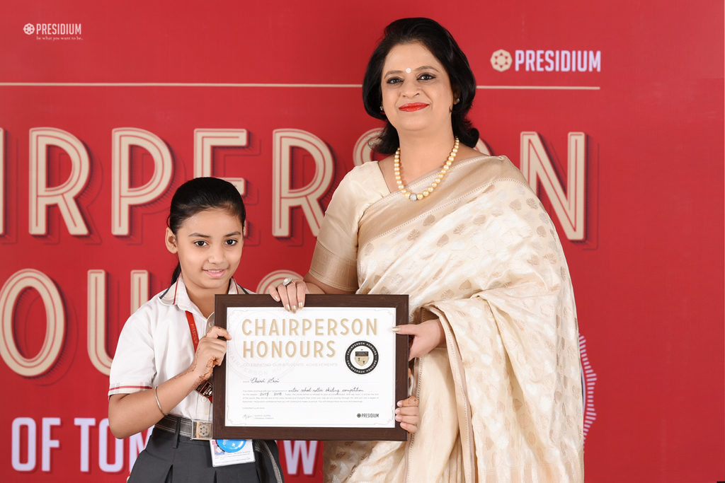 Presidium Gurgaon-57, SUDHA MA'AM HONOURS YOUNG ACHIEVERS OF PRESIDIUM GURGAON