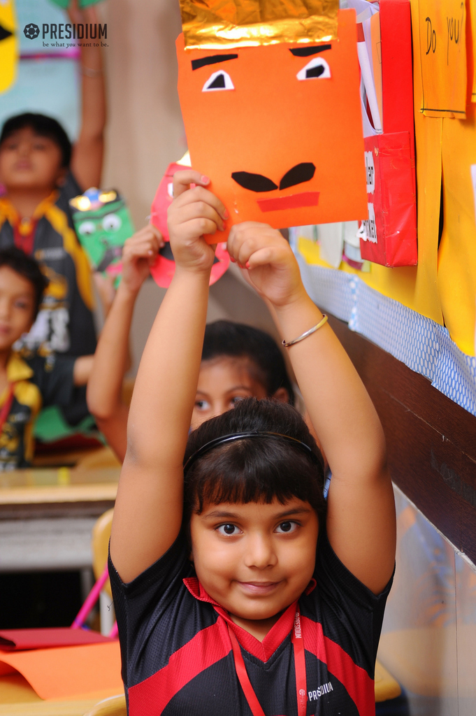 Presidium Gurgaon-57, MASK MAKING ACTIVITY SPOTS NOVEL SKILLS OF THE PRESIDIANS