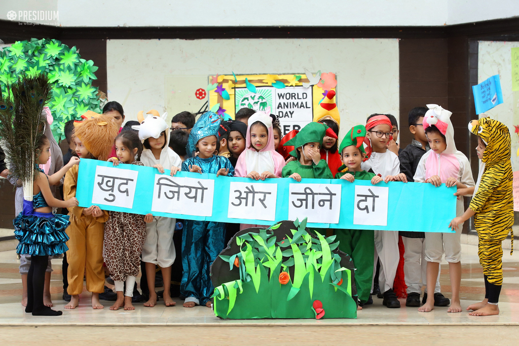 Presidium Indirapuram, WORLD ANIMAL DAY: PRESIDIUM TURNS INTO A WONDROUS JUNGLE