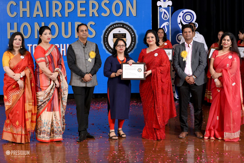 Presidium Indirapuram, TEACHERS RECEIVE RECOGNITION AT CHAIRPERSON HONOURS FOR TEACHERS