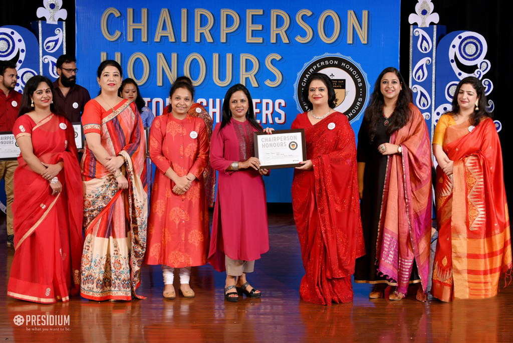 Presidium Indirapuram, TEACHERS RECEIVE RECOGNITION AT CHAIRPERSON HONOURS FOR TEACHERS