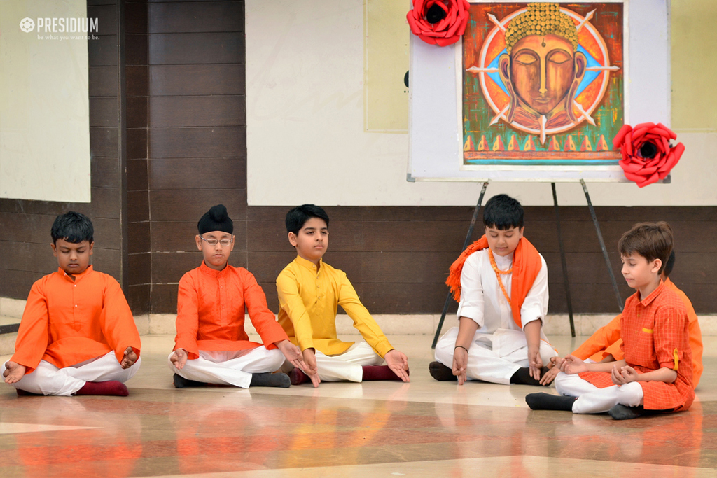 Presidium Indirapuram,   PRESIDIANS EXPERIENCE PEACE AND SERENITY ON BUDDHA PURNIMA