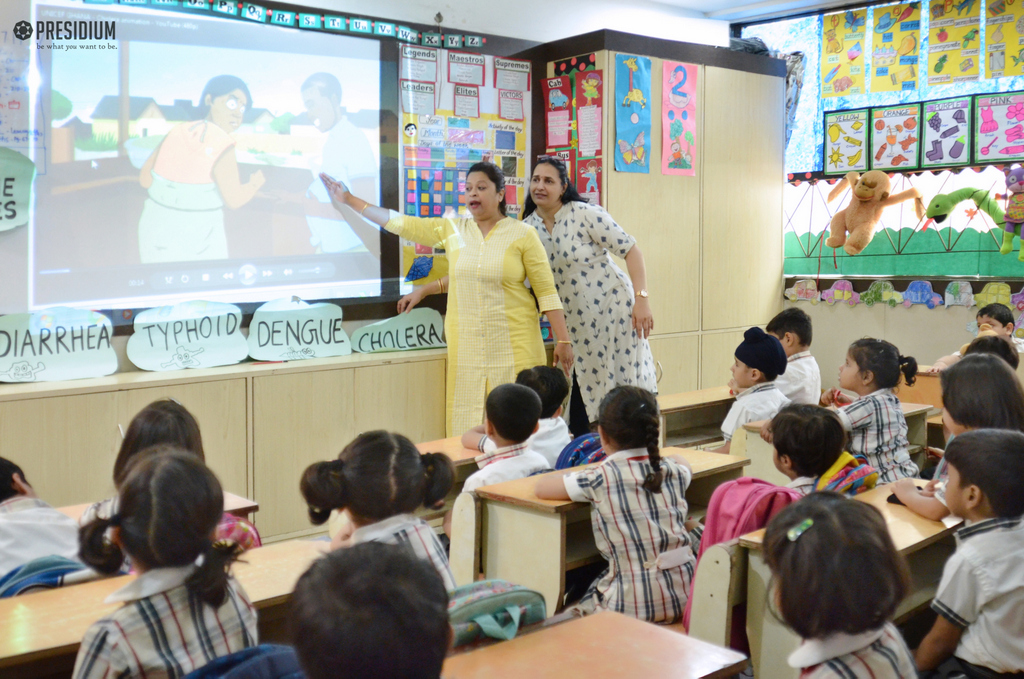 Presidium Indirapuram, PRESIDIANS CONDUCT AN AWARENESS RALLY ON WATERBORNE DISEASES