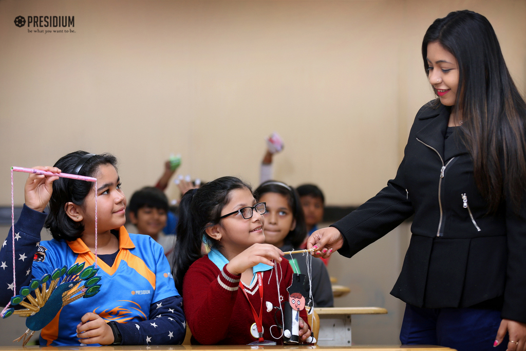 Presidium Indirapuram, YOUNG ARTISTS TAKE PART IN PUPPET MAKING ACTIVITY