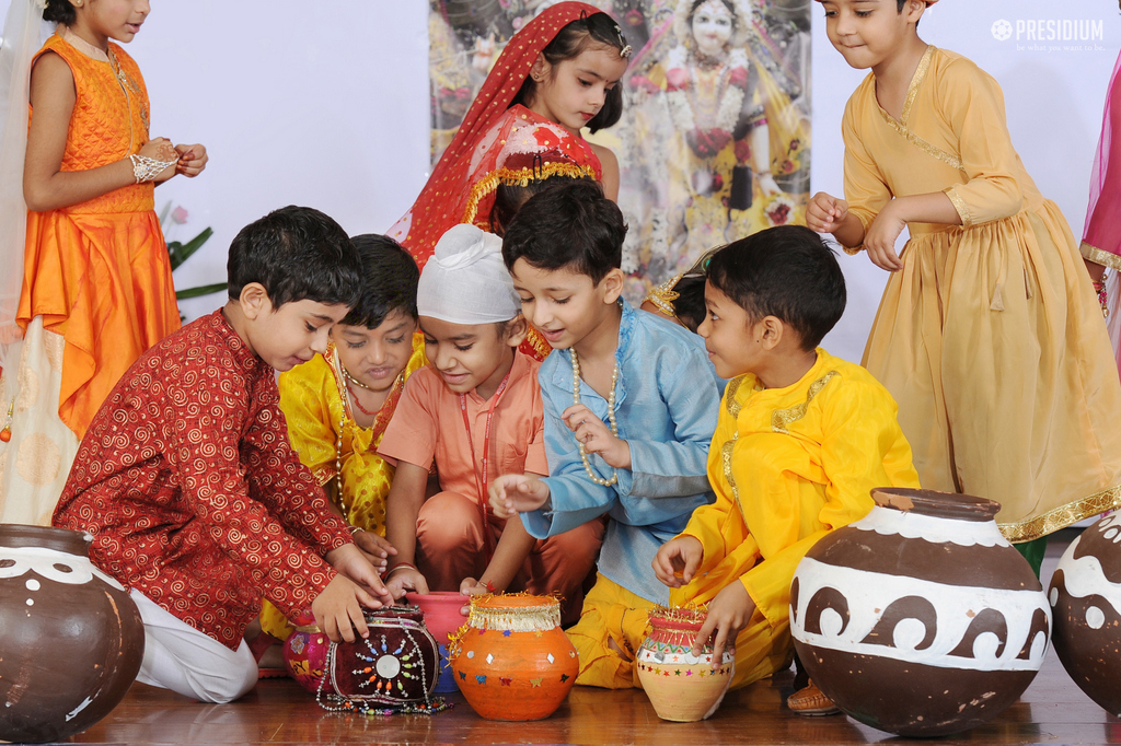 Presidium Gurgaon-57, STUDENTS REVEL IN GRAND CELEBRATIONS ON JANMASHTAMI