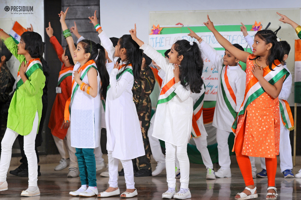 Presidium Indirapuram, NATIONAL FLAG DAY: SALUTING THE SYMBOL OF OUR FREEDOM & PRIDE