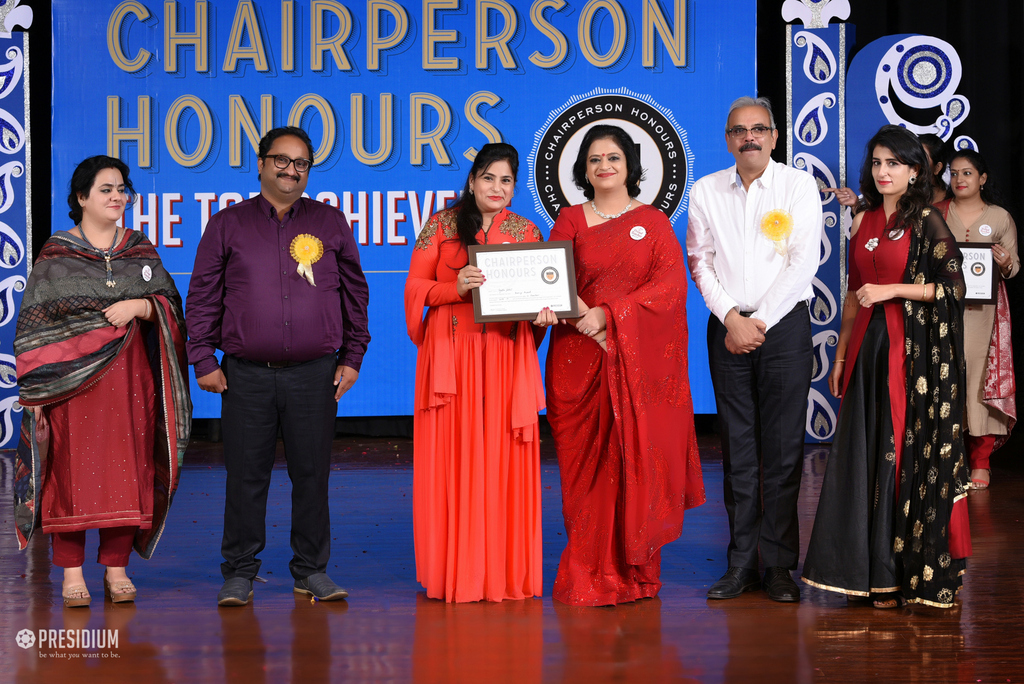 Presidium Pitampura, TEACHERS’ PROWESS RECOGNISED AT CHAIRPERSON HONOURS FOR TEACHERS