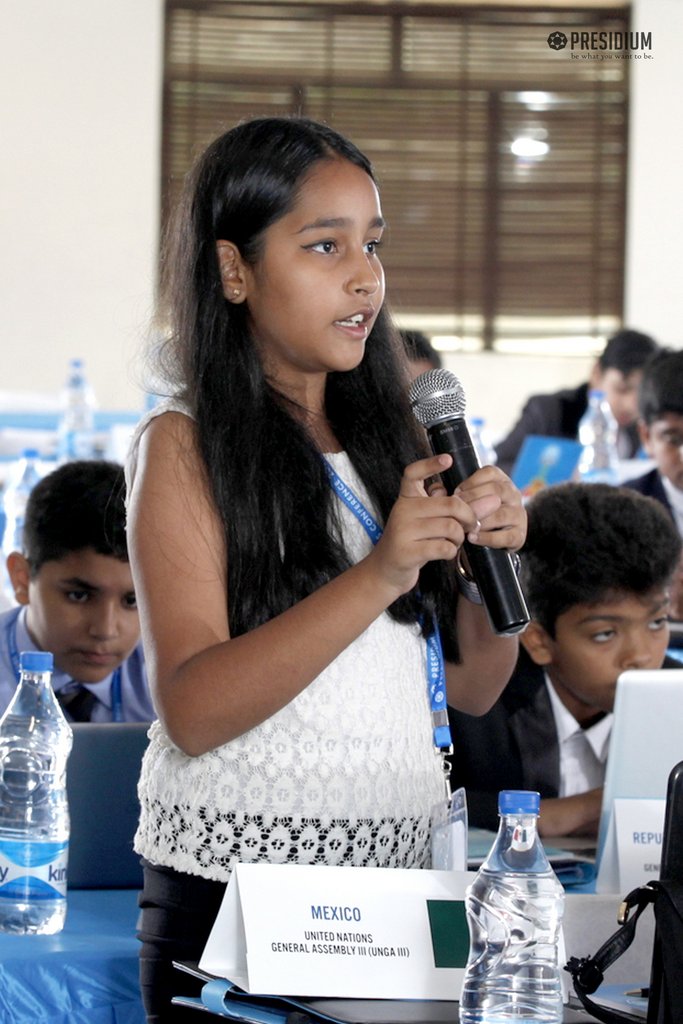 Presidium Gurgaon-57, STUDENTS OF PRESIDIUM GURGAON DAZZLE AT THE PMUN 2017 CONFERENCE