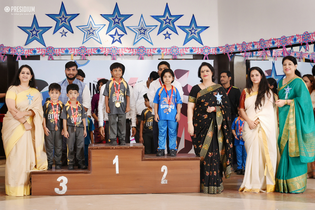 Presidium Indirapuram, SPORTS PRIZE DISTRIBUTION BRINGS OUR SPORTS STARS IN LIMELIGHT