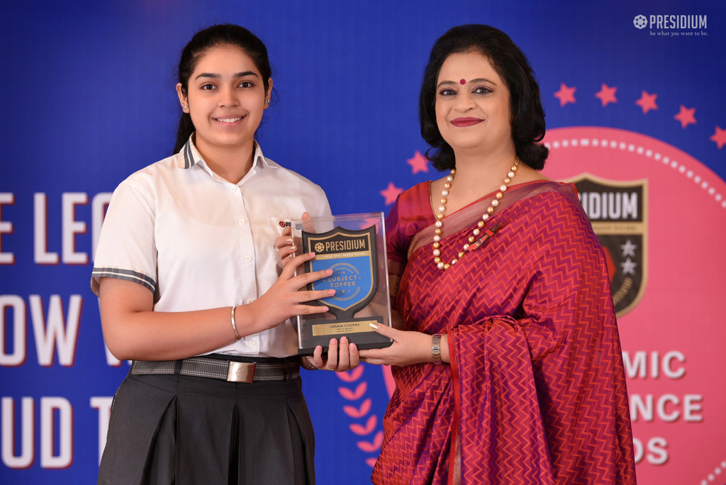 Presidium Gurgaon-57, ACADEMIC EXCELLENCE AWARDS LAUDS EFFORTS OF STUDENTS IN 2018-19