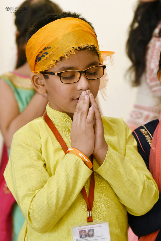 Presidium Gurgaon-57, PRESIDIANS CREATE A PIOUS ATMOSPHERE IN SCHOOL ON GURPURAB