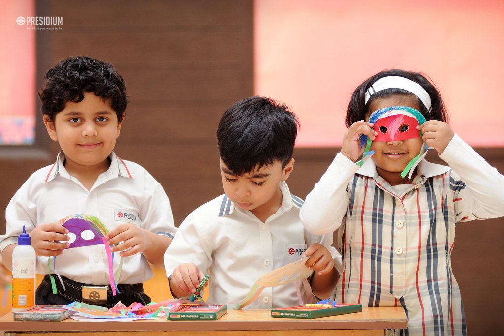 Presidium Indirapuram, MASK MAKING: PROMOTING ARTISTIC EXCELLENCE IN LITTLE PRESIDIANS