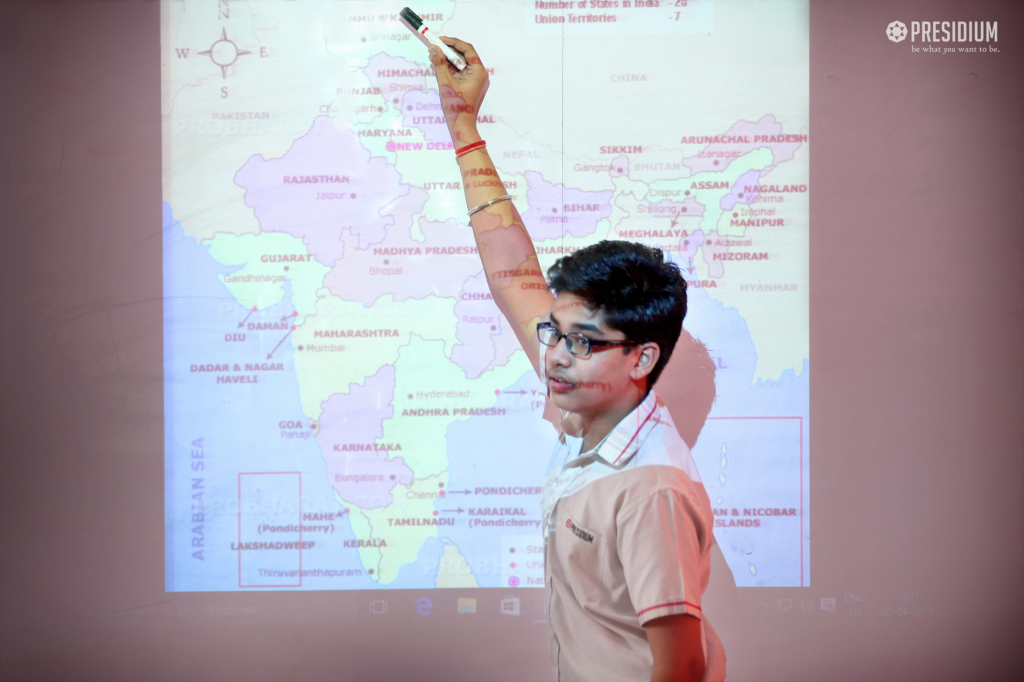 Presidium Rajnagar, INTERACTIVE MAP ACTIVITY MAKES LEARNING GEOGRAPHY INTRIGUING