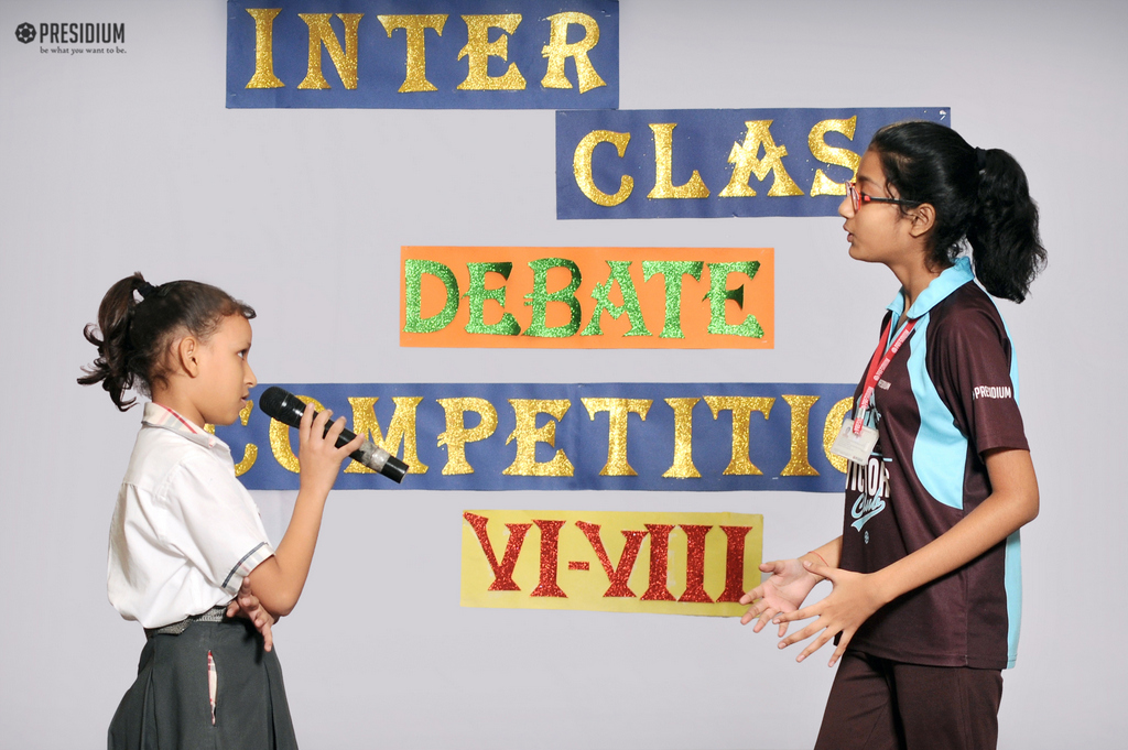 Presidium Rajnagar, YOUNG DEBATERS DISPLAY THEIR RHETORICAL SKILLS WITH CONFIDENCE