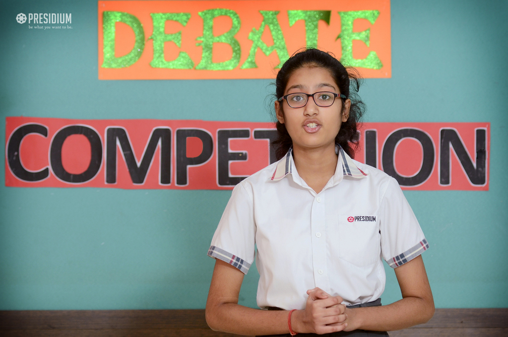 Presidium Rajnagar, DEBATE COMPETITION ENHANCES PUBLIC SPEAKING SKILLS OF PRESIDIANS