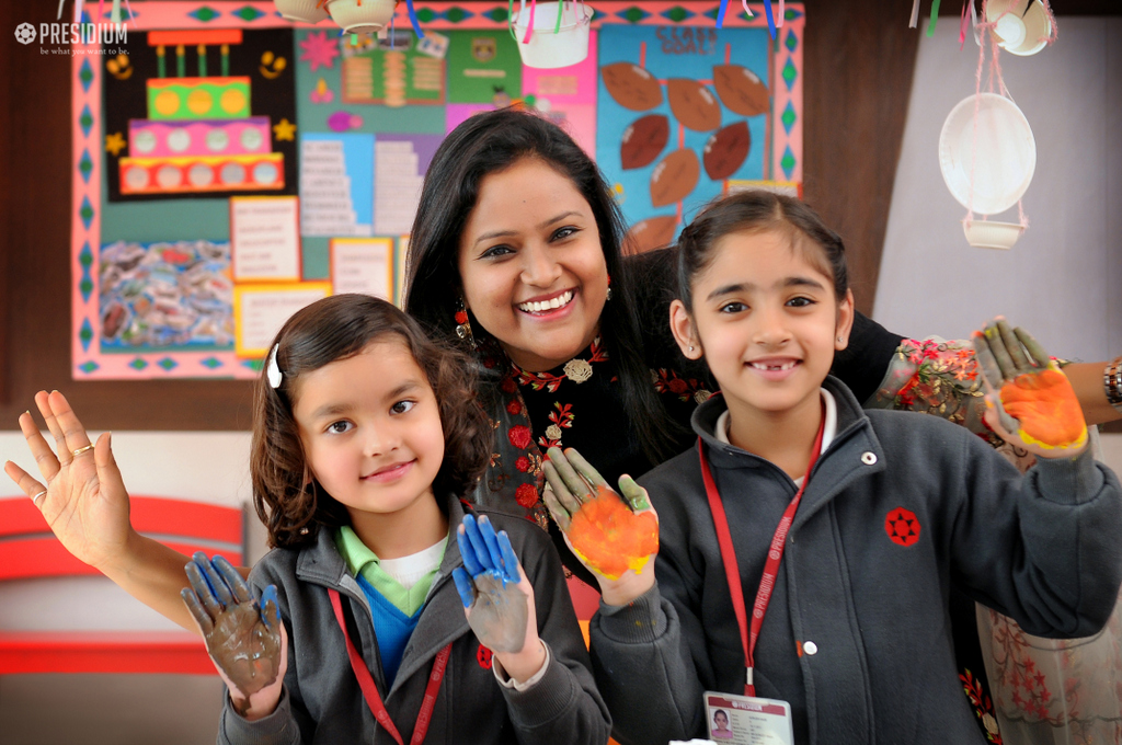 Presidium Rajnagar, HOLI FESTIVITIES BEGIN WITH AN INTERESTING CRAFTS ACTIVITY!