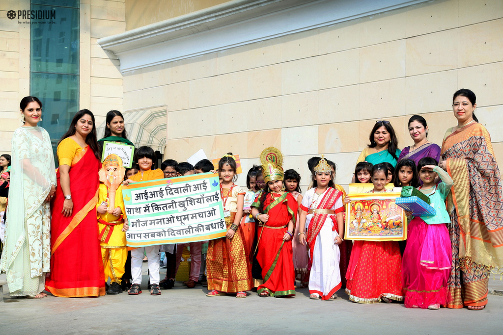 Presidium Indirapuram, PRESIDIANS SPREAD AWARENESS WITH 'SAY NO TO CRACKERS' RALLY