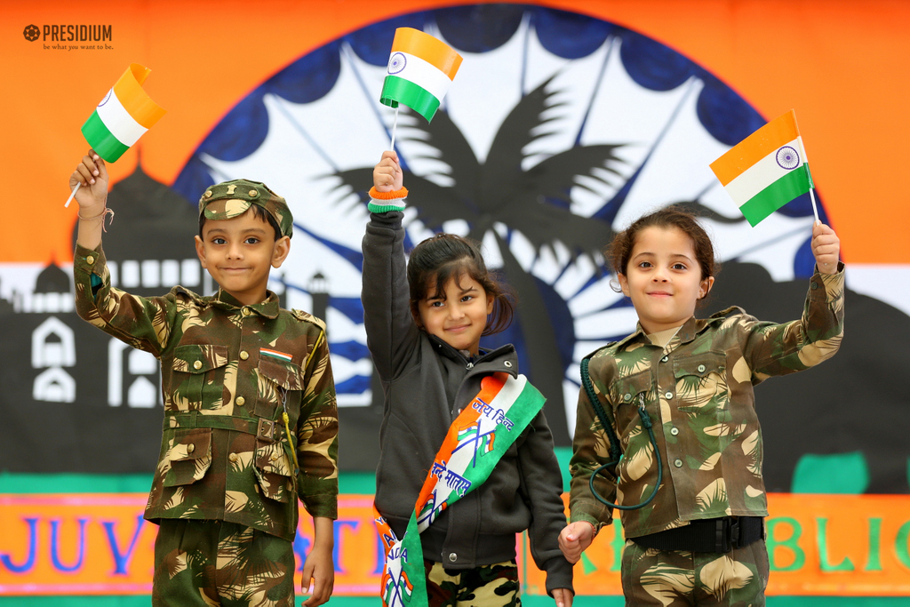 Presidium Indirapuram, STUDENTS CELEBRATE THE UNITY OF INDIA WITH MRS.SUDHA GUPTA