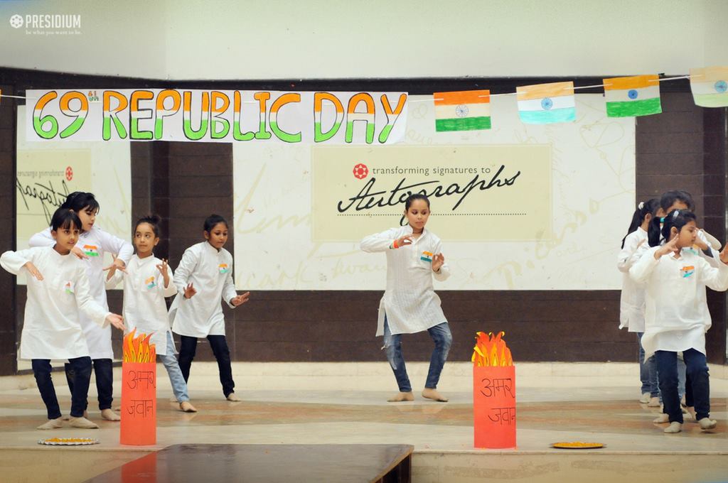 Presidium Indirapuram, PATRIOTIC PRESIDIANS CELEBRATE 69TH REPUBLIC DAY WITH ZEST