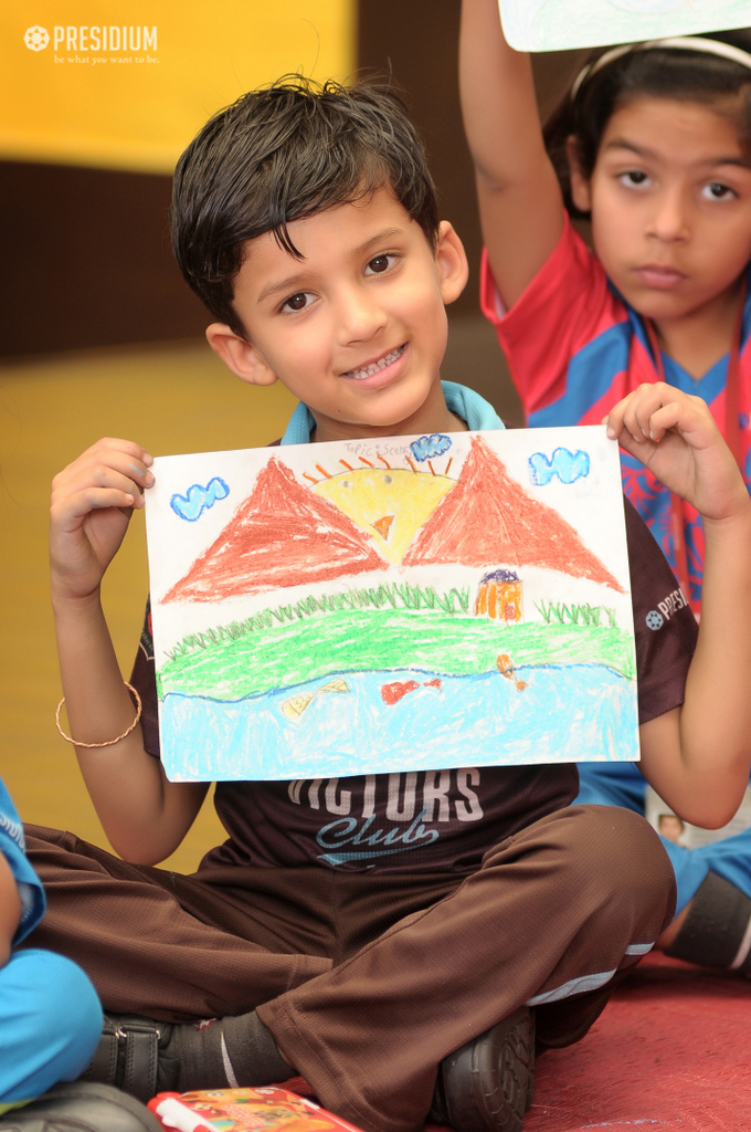 Presidium Rajnagar, DRAWING & COLOURING CONTEST SHOWCASES CREATIVITY OF YOUNG MINDS