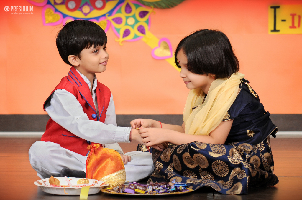 Presidium Rajnagar, PRESIDIANS EXCHANGE RAKHIS ON THE PIOUS FESTIVAL OF RAKSHABANDHAN