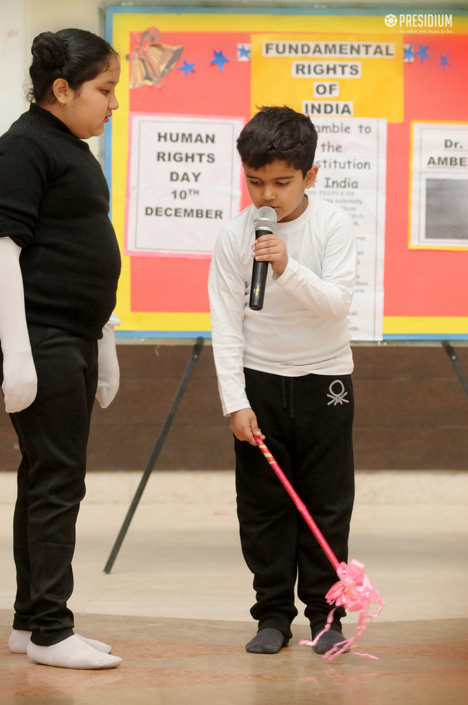 Presidium Indirapuram, SPECIAL ASSEMBLY ON HUMAN RIGHTS DAY TOUCHES PRESIDIANS' HEARTS