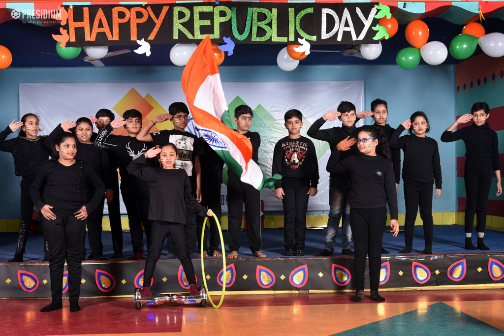 Presidium Vivek Vihar, SUDHA MA'AM JOINS LEADERS OF TOMORROW ON REPUBLIC DAY CELEBRATION