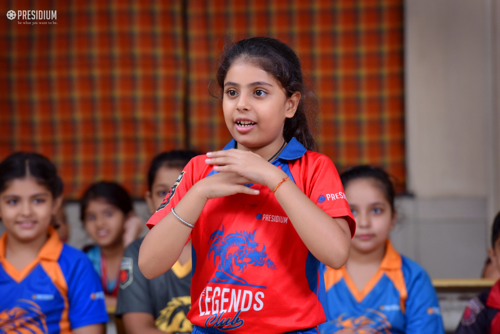 Presidium Indirapuram, STUDENTS PLAY A LITTLE CHARADES TO ENHANCE COMMUNICATION SKILLS