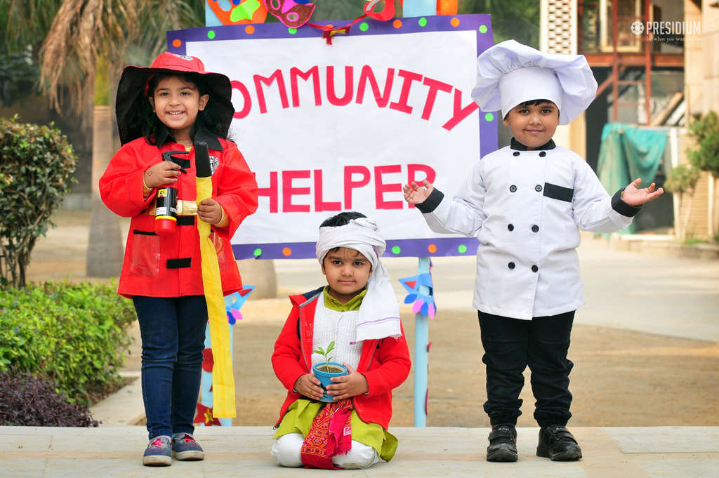 Presidium Indirapuram, STUDENTS DEVELOP A SENSE OF GRATITUDE TO COMMUNITY HELPERS